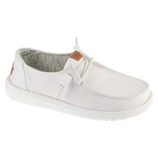 Zdjęcie produktu Hey Dude Wendy Stretch Canvas 40902-100, Damskie, Białe, buty sneakers, tkanina, rozmiar: 37