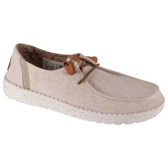 Zdjęcie produktu Hey Dude Wendy Washed 40297-13R, Męskie, Beżowe, buty sneakers, tkanina, rozmiar: 41