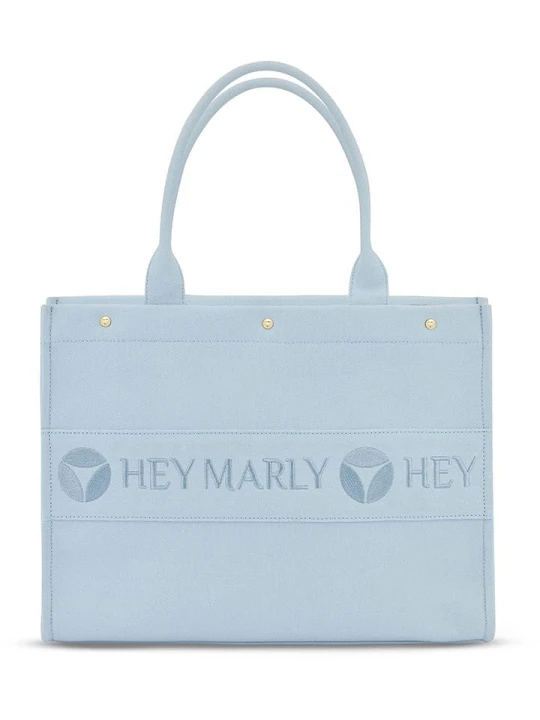 Zdjęcie produktu Hey Marly Torebka "Signature" w kolorze błękitnym - 41 x 33 x 16 cm rozmiar: onesize