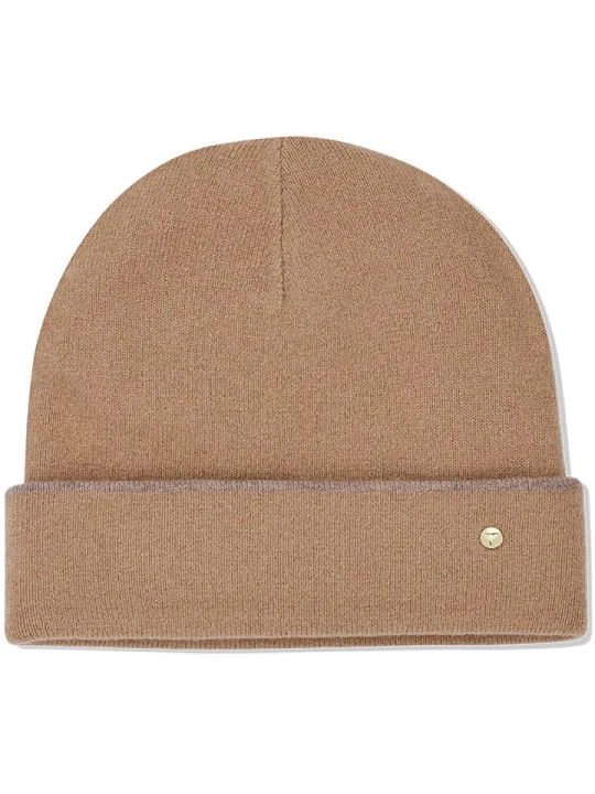 Zdjęcie produktu Hey Marly Wełniana czapka beanie "Classic" w kolorze jasnobrązowym rozmiar: onesize