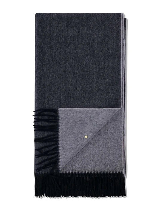 Zdjęcie produktu Hey Marly Wełniany szal "Classic" w kolorze czarno-szarym - 250 x 65 cm rozmiar: onesize