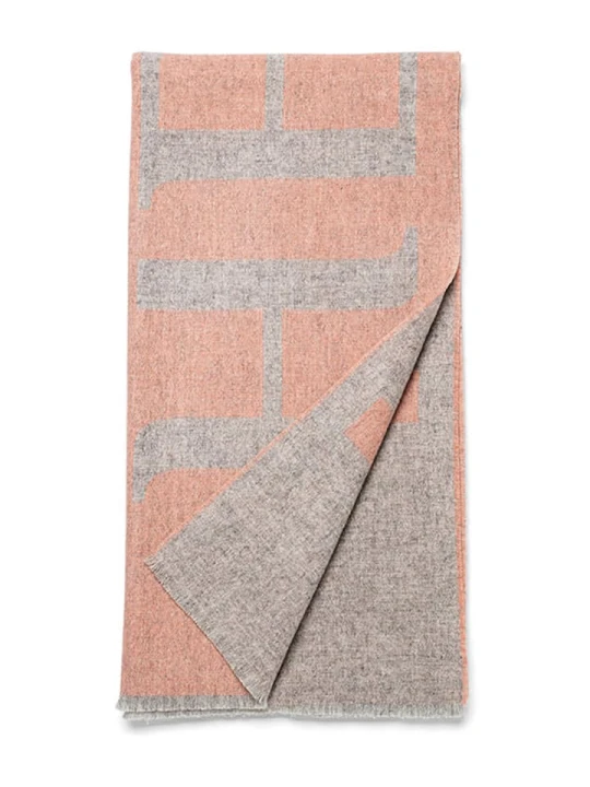 Zdjęcie produktu Hey Marly Wełniany szal "Signature" w kolorze pomarańczowym - 200 x 55 cm rozmiar: onesize