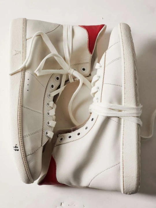 Zdjęcie produktu HI-SKIN Sneakers '93 ze skóry nappa Patrizia Pepe biały