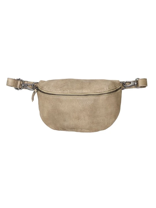 Zdjęcie produktu HIDE & STITCHES Skórzana saszetka w kolorze beżowym - 27 x 18, 5 x 8, 5 cm rozmiar: onesize