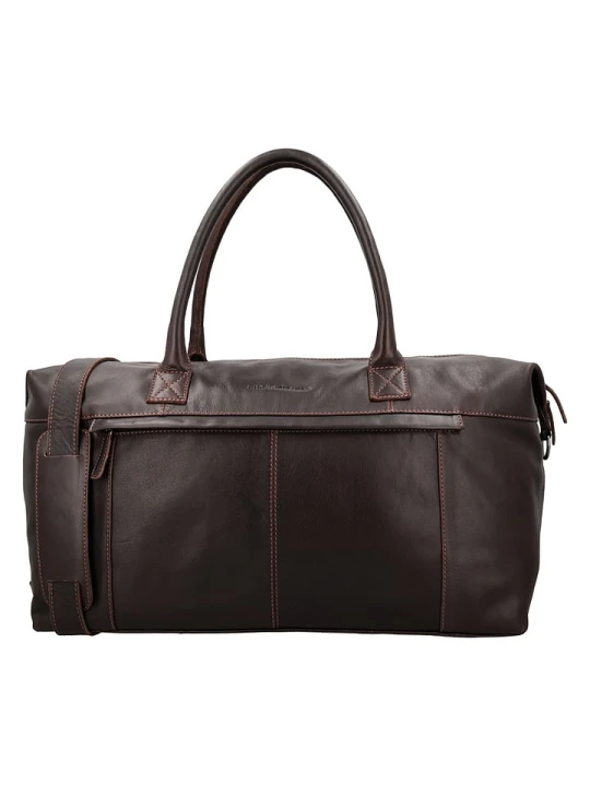Zdjęcie produktu HIDE & STITCHES Skórzana torba podróżna w kolorze brązowym - 56 x 33 x 22 cm rozmiar: onesize
