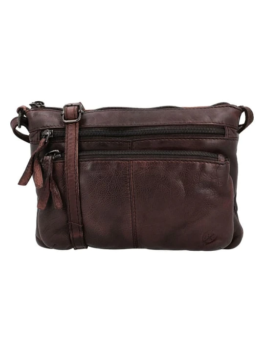 Zdjęcie produktu HIDE & STITCHES Skórzana torebka w kolorze brązowym - 23 x 17 x 3, 5 cm rozmiar: onesize