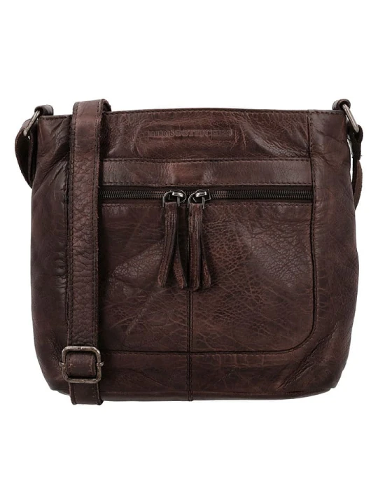 Zdjęcie produktu HIDE & STITCHES Skórzana torebka w kolorze brązowym - 25 x 20 x 6 cm rozmiar: onesize