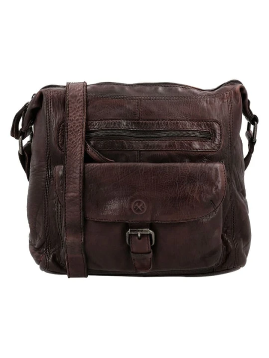Zdjęcie produktu HIDE & STITCHES Skórzana torebka w kolorze brązowym - 27 x 29 x 9 cm rozmiar: onesize