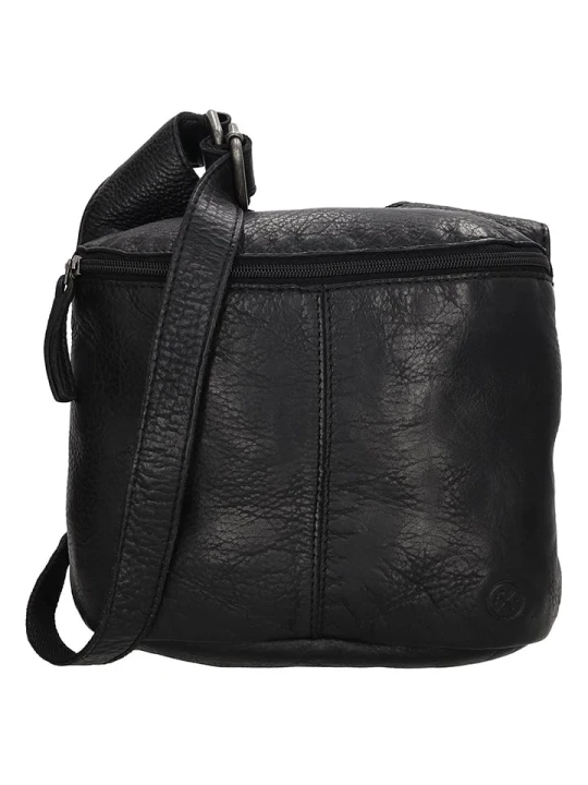 Zdjęcie produktu HIDE & STITCHES Skórzana torebka w kolorze czarnym - 22 x 20 x 7 cm rozmiar: onesize