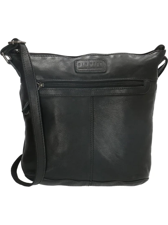 Zdjęcie produktu HIDE & STITCHES Skórzana torebka w kolorze czarnym - 29 x 24 x 10 cm rozmiar: onesize