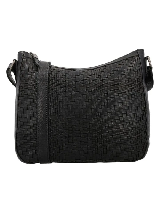 Zdjęcie produktu HIDE & STITCHES Skórzana torebka w kolorze czarnym - 30 x 26 x 10 cm rozmiar: onesize