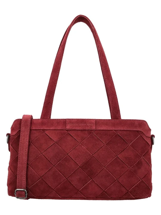 Zdjęcie produktu HIDE & STITCHES Skórzana torebka w kolorze czerwonym - 36 x 15 x 8 cm rozmiar: onesize