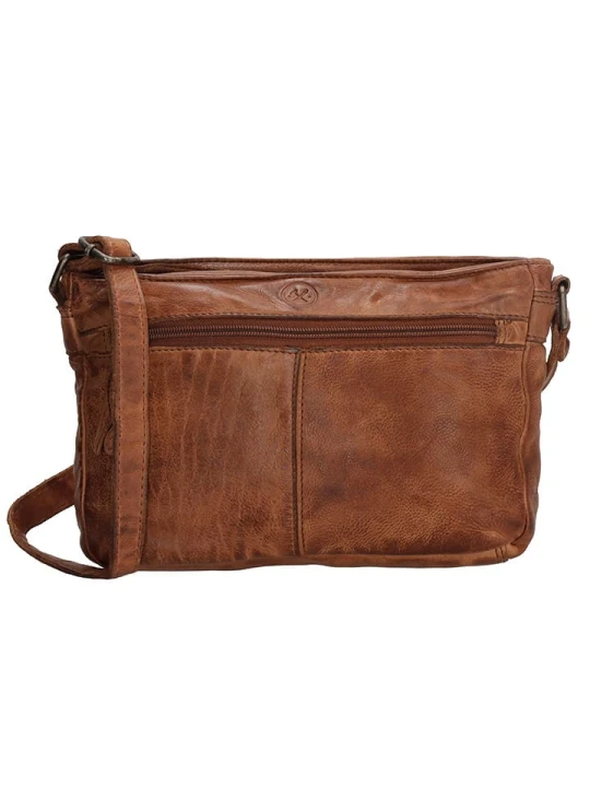 Zdjęcie produktu HIDE & STITCHES Skórzana torebka w kolorze jasnobrązowym - 23 x 16 x 4 cm rozmiar: onesize