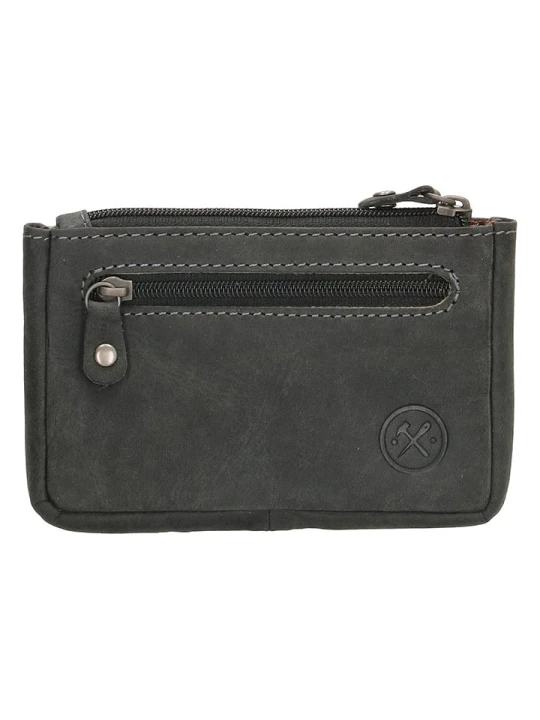 Zdjęcie produktu HIDE & STITCHES Skórzane etui w kolorze czarnym na klucze - 11, 5 x 7, 5 x 1, 5 cm rozmiar: onesize