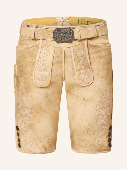 Zdjęcie produktu Hirscher Spodnie Skórzane W Stylu Ludowym Weilheim beige