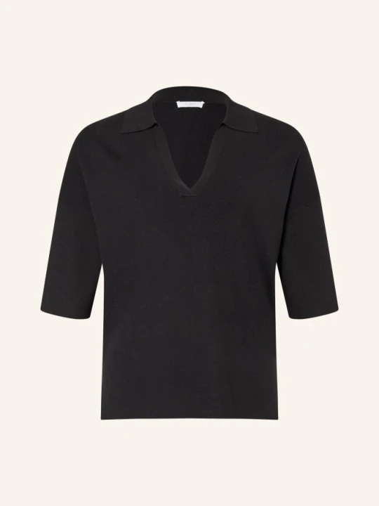 Zdjęcie produktu Hobbs Dzianinowa Koszulka Polo Lenora Z Rękawami 3/4 blau CZARNY