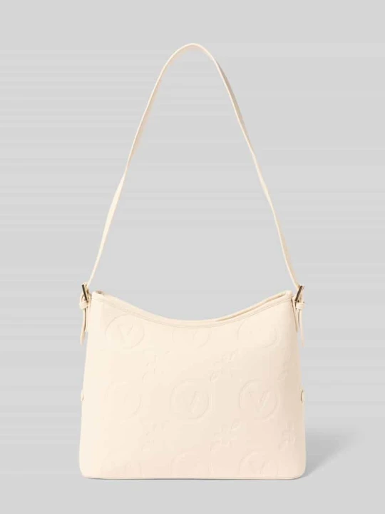Zdjęcie produktu Hobo bag z detale z logo model 'SAMBA' VALENTINO BAGS Écru
