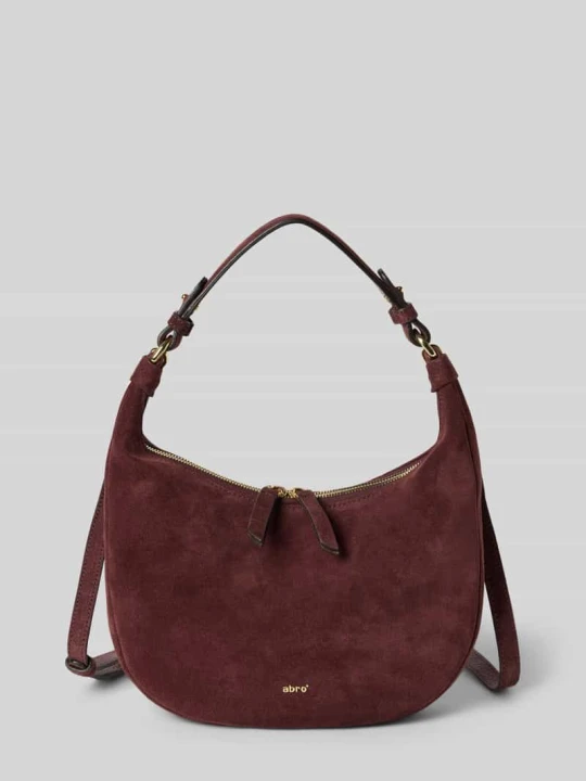 Zdjęcie produktu Hobo bag z prawdziwej skóra model 'NANA' Abro Bordowy