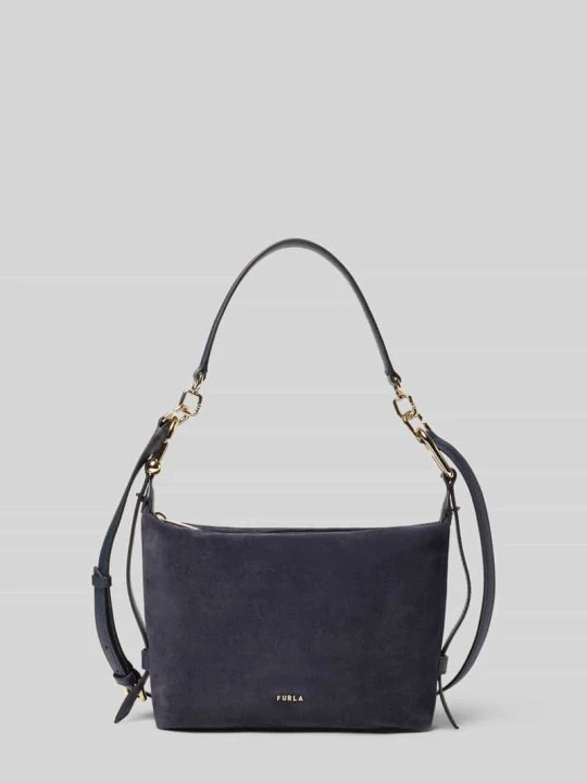 Zdjęcie produktu Hobo bag z zamkiem błyskawicznym model 'TONIE' Furla Ciemnoniebieski