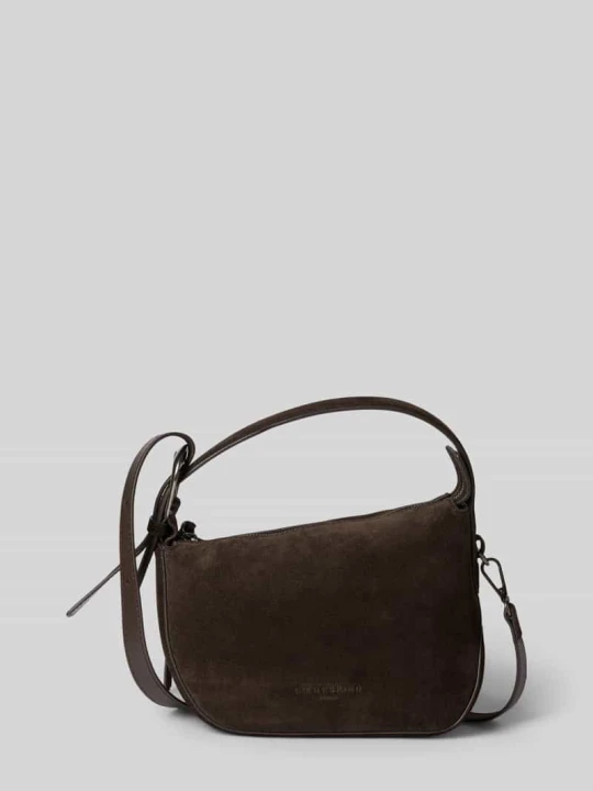 Zdjęcie produktu Hobo bag ze skóry z krótkim uchwytem model 'INES' Liebeskind Ciemnobrązowy