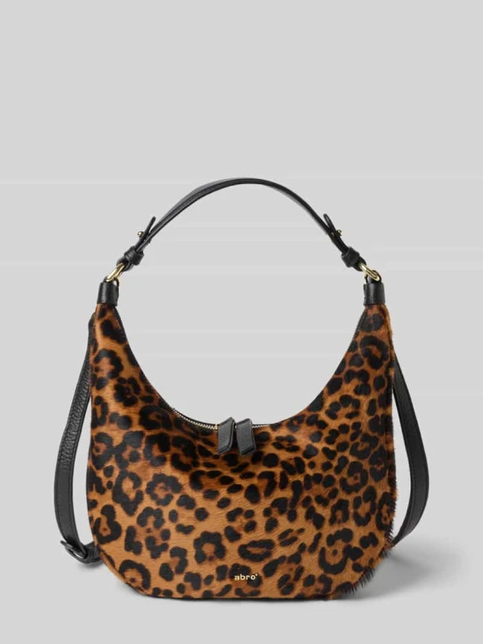 Zdjęcie produktu Hobo bags z naturalnej skóry model 'TEMI' Abro Jasnobrązowy
