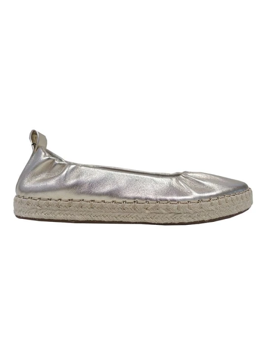Zdjęcie produktu Högl Skórzane espadryle w kolorze srebrnym rozmiar: 40