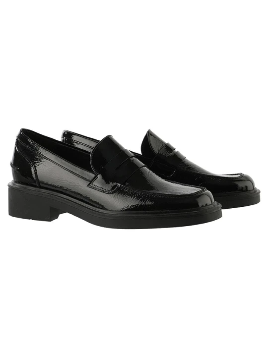Zdjęcie produktu Högl Skórzane slippersy "Lauren" w kolorze czarnym rozmiar: 35