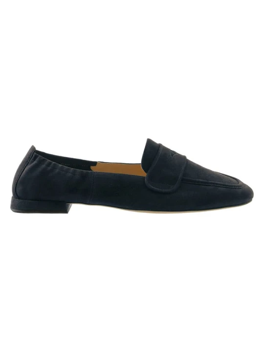 Zdjęcie produktu Högl Skórzane slippersy w kolorze granatowym rozmiar: 37