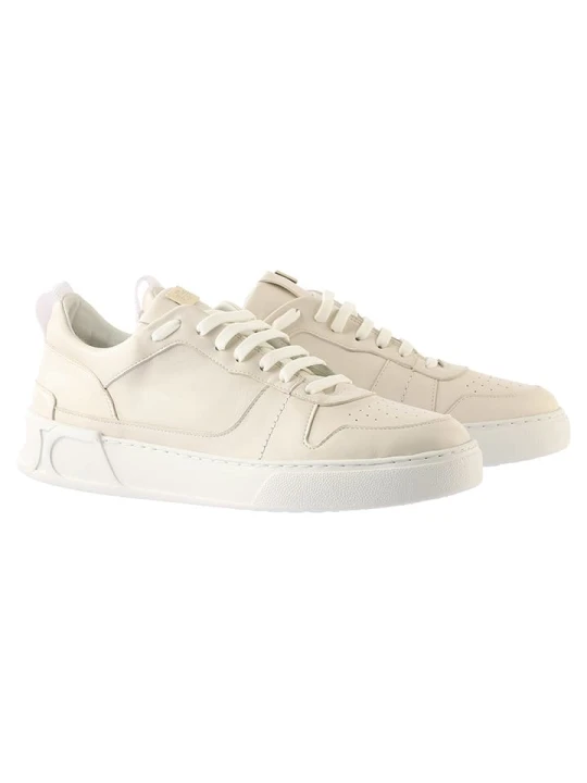Zdjęcie produktu Högl Skórzane sneakersy "Mac" w kolorze kremowym rozmiar: 34, 5