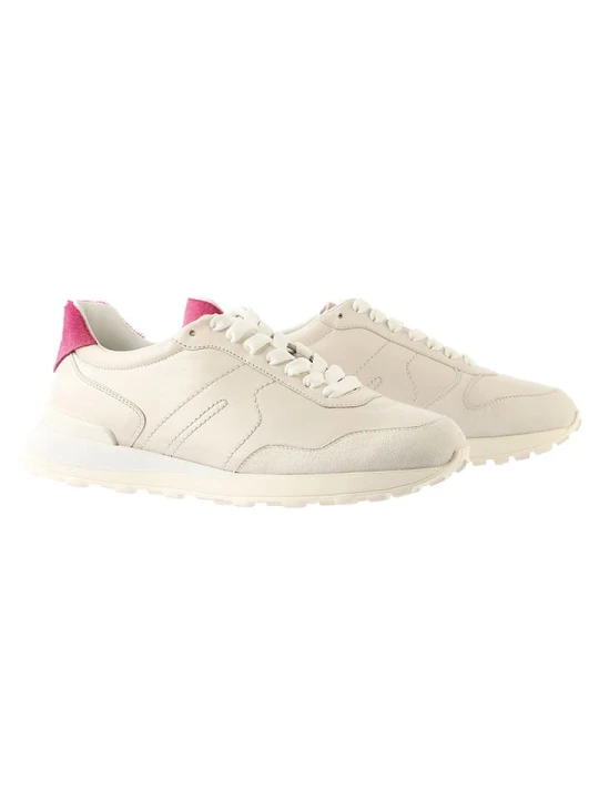 Zdjęcie produktu Högl Skórzane sneakersy "Tony" w kolorze kremowym rozmiar: 41