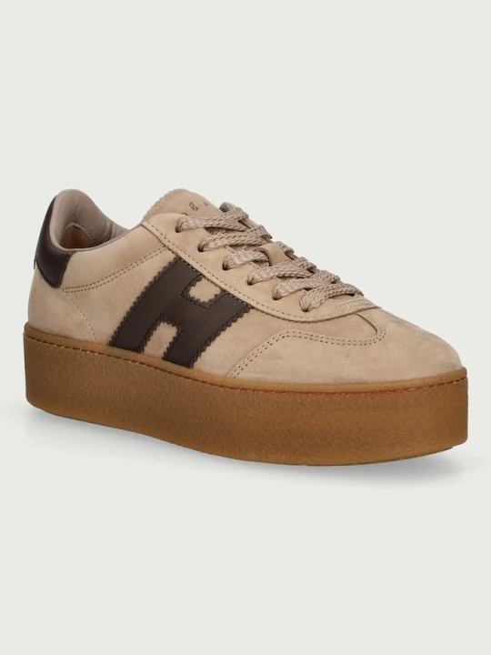 Zdjęcie produktu Hogan H698 Allacciato H sneakersy damskie beżowy