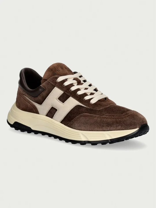 Zdjęcie produktu Hogan Hyperlight Allacciato H sneakersy męskie skórzane brązowy