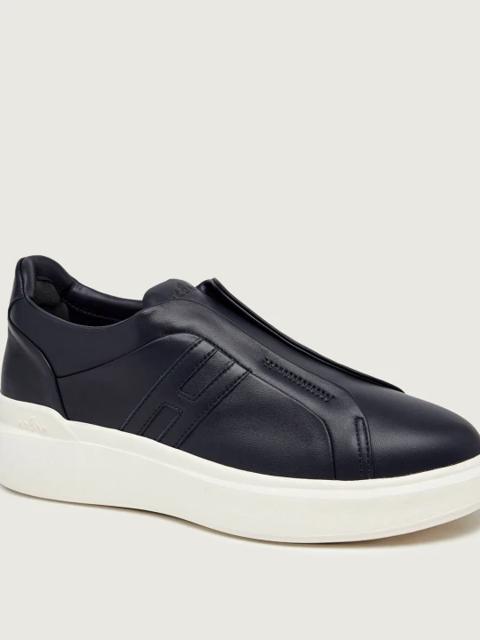 Zdjęcie produktu Hogan Skórzane slip on H580 granatowy