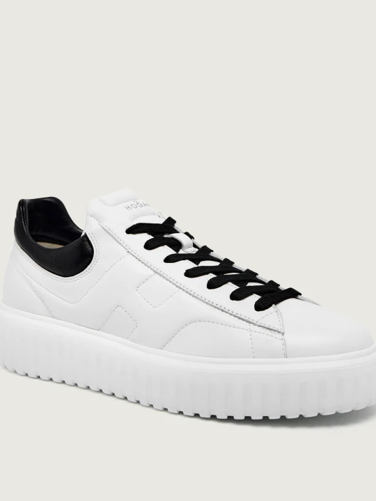 Zdjęcie produktu Hogan Skórzany sneakersy H-STRIPES biały