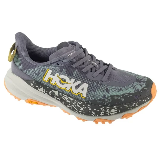 Zdjęcie produktu Hoka W Speedgoat 6 1147811-GMC, Damskie, Szare, buty do biegania, tkanina, rozmiar: 37 1 / 3