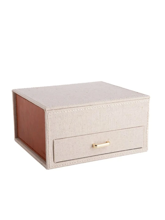 Zdjęcie produktu Homla Szkatułka "Linas" w kolorze kremowym - 18 x 9, 5 x 16 cm rozmiar: onesize