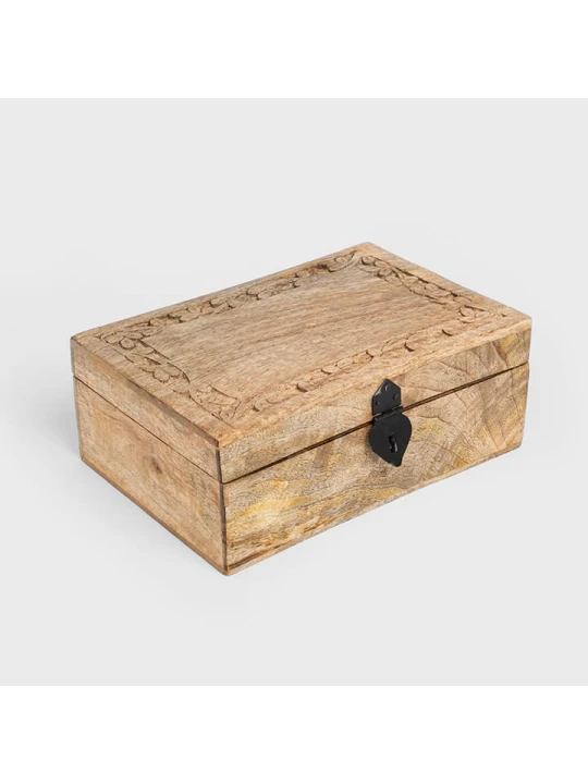 Zdjęcie produktu Homla Szkatułka "Sombre" w kolorze brązowym - 26 x 10 x 18 cm rozmiar: onesize