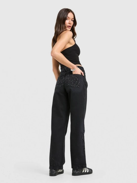 Zdjęcie produktu Hoodrich Spodnie Luz Wide Leg Jeans niebieski