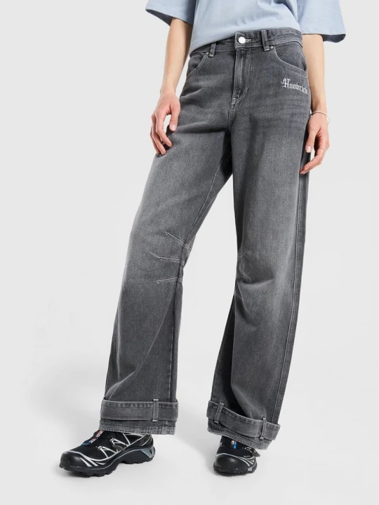 Zdjęcie produktu Hoodrich Spodnie Wide Leg Jeans Onyx szary