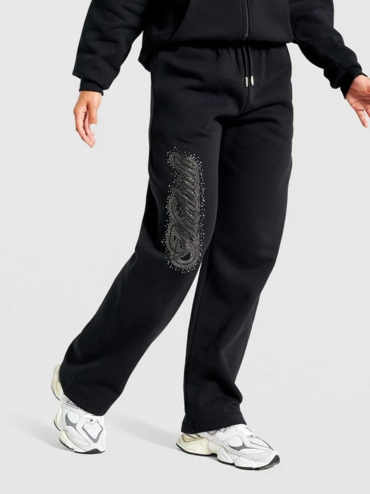 Zdjęcie produktu Hoodrich Spodnie Wide Leg Jogger Scatter Crystal czarny
