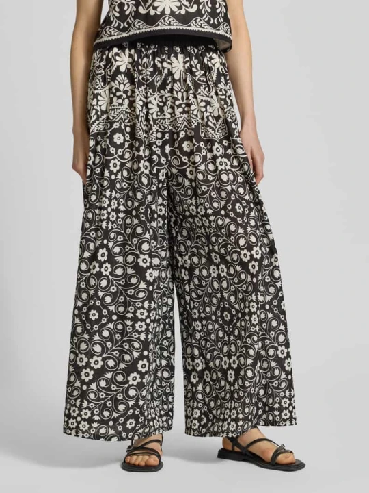 Zdjęcie produktu Hosenrock o kroju regular fit z czystej bawełny model 'PALANCA' Weekend Max Mara Czarny