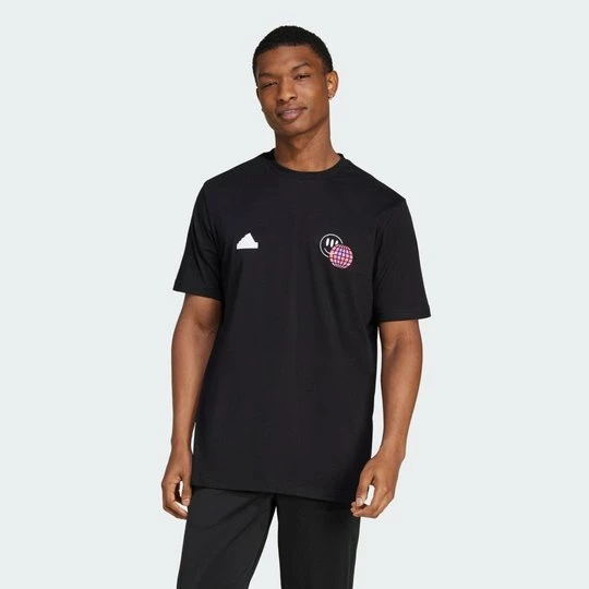 Zdjęcie produktu House of Tiro Summer Graphic T-Shirt Adidas czarny