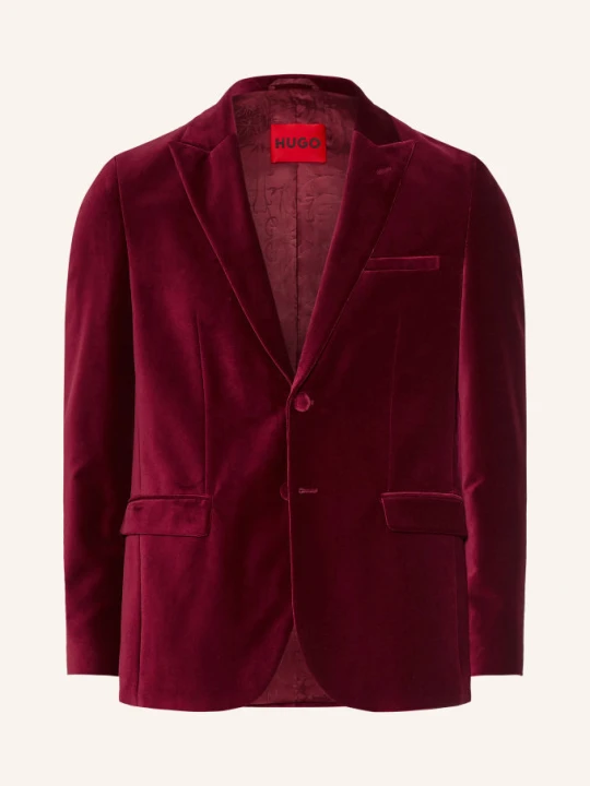 Zdjęcie produktu Hugo Aksamitna Marynarka Arti O Kroju Extra Slim Fit rot CIEMNOCZERWONY