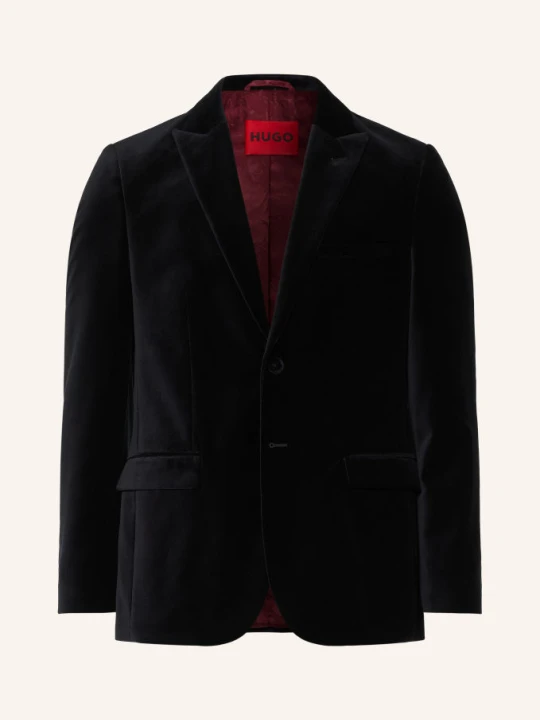 Zdjęcie produktu Hugo Aksamitna Marynarka Arti O Kroju Extra Slim Fit schwarz CZARNY