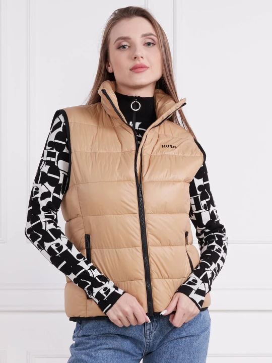 Zdjęcie produktu HUGO Bezrękawnik Fandicia-1 | Regular Fit beżowy