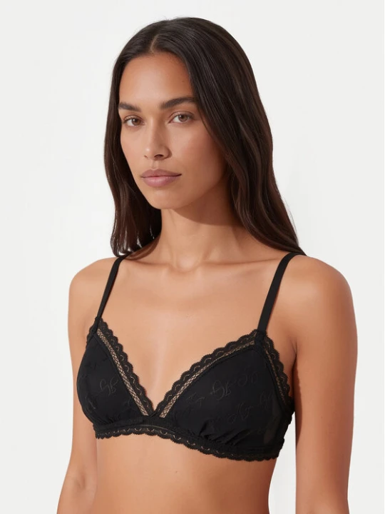 Zdjęcie produktu HUGO Biustonosz braletka Lacy Triangle P 50566790 Czarny