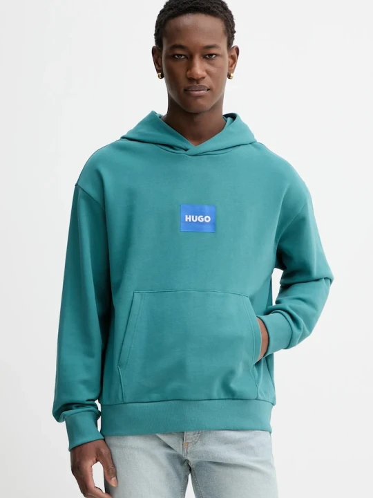 Zdjęcie produktu HUGO Blue bluza z kapturem męska bawełniana Nayohood