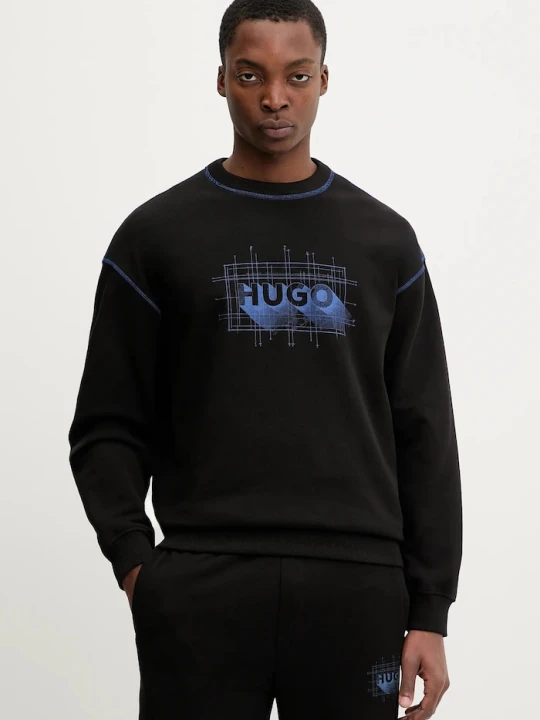 Zdjęcie produktu Hugo Blue bluza bawełniana Nothalic czarny