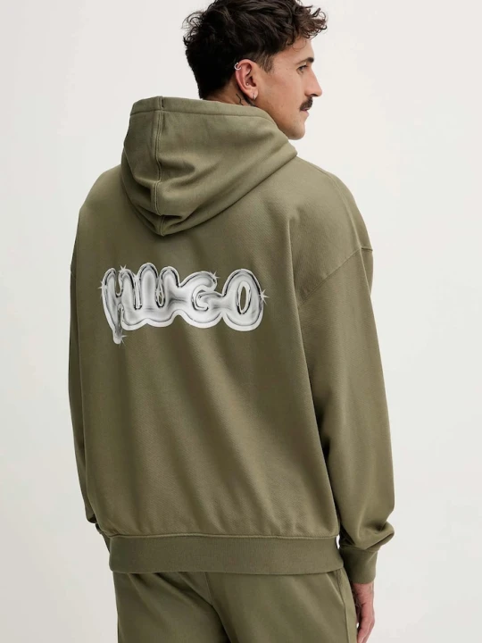 Zdjęcie produktu Hugo Blue bluza bawełniana Nyrohood zielony