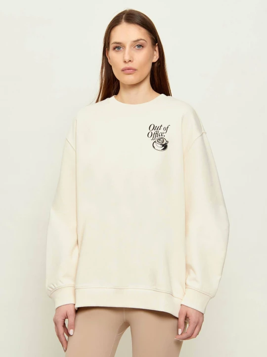 Zdjęcie produktu Hugo Blue Bluza Classic | Oversize fit kremowy